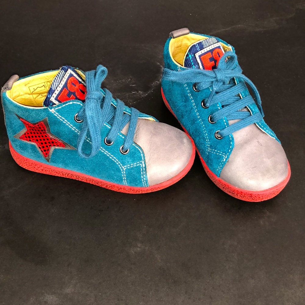 NATURINO - toddler lace up suede shoes